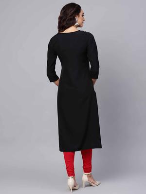 printed straight kurta - 16725975 - Standard Image - 3