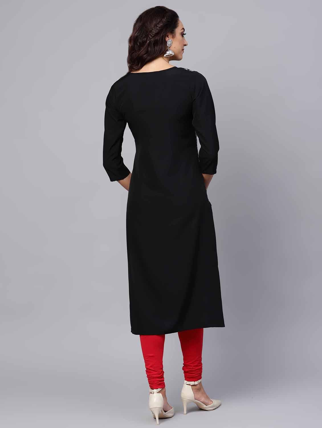 printed straight kurta - 16725975 - Zoom Image - 3