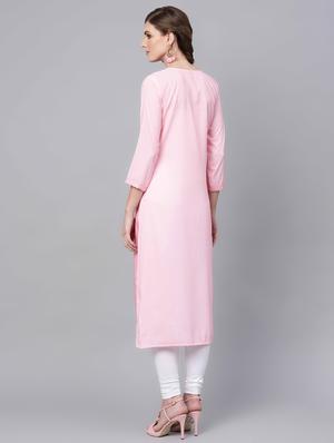 floral straight kurta - 16726002 - Standard Image - 3
