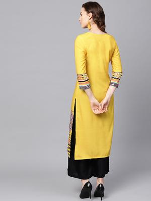 straight printed kurta - 16726052 - Standard Image - 3