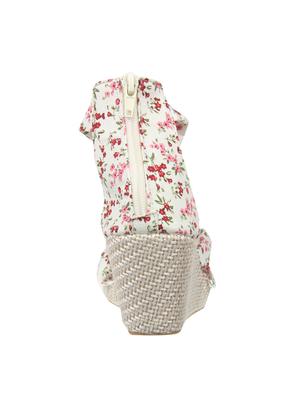 white closed back wedges - 16726269 - Standard Image - 3