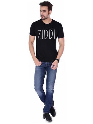 black typographic chest print t-shirt - 16726426 - Standard Image - 3