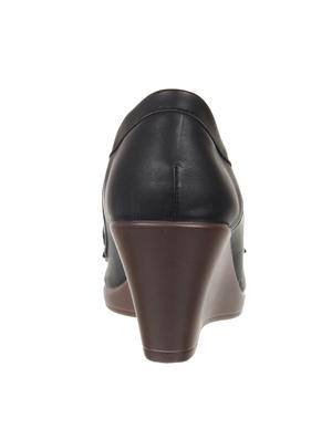 black slip on wedges - 16726436 - Standard Image - 3