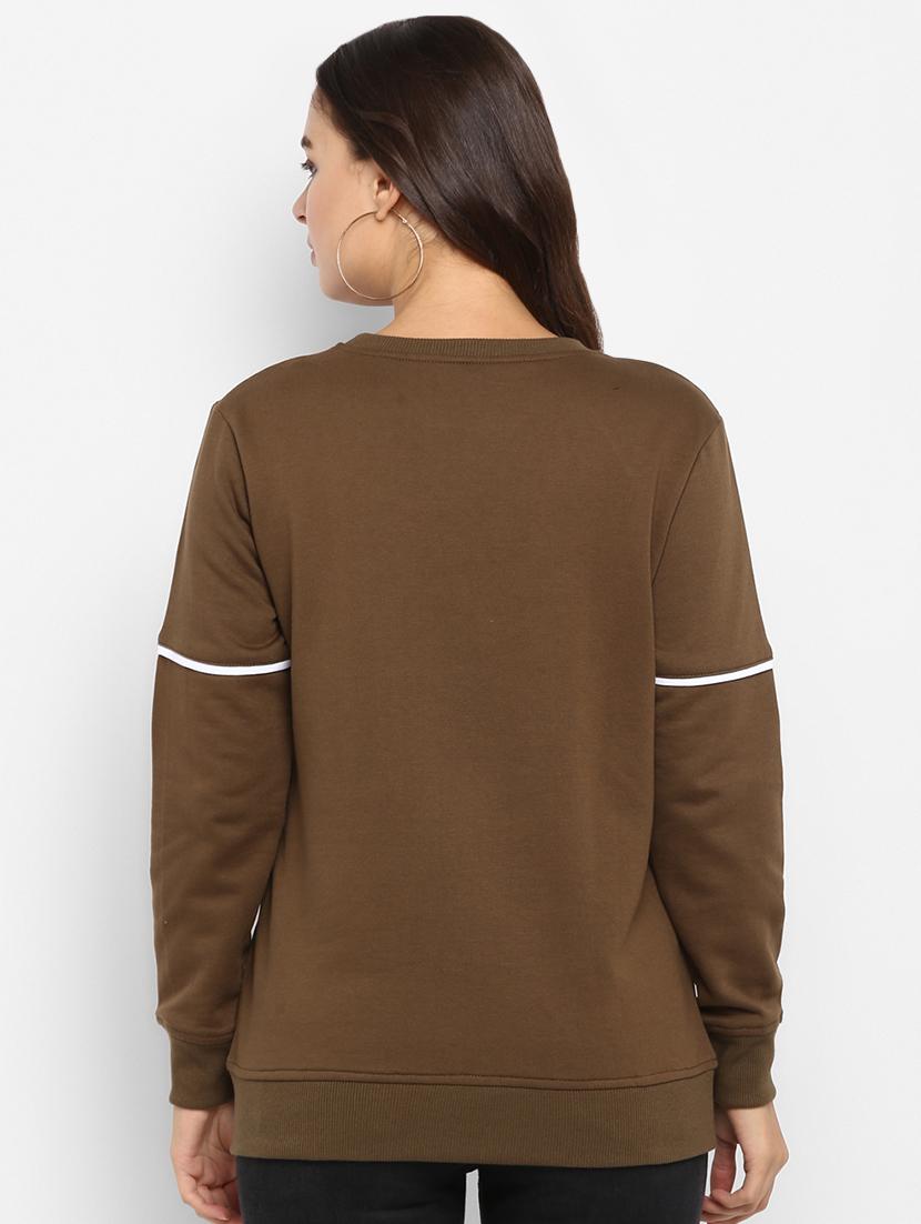 round neck contrast piped pullover - 16726868 - Zoom Image - 3