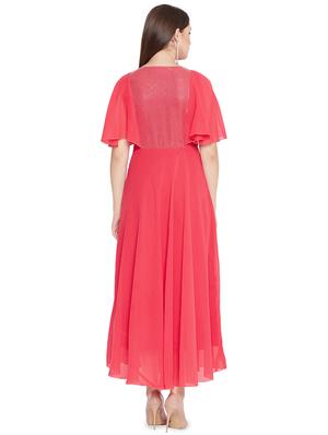 sequin embellished v-neck a-line dress - 16726892 - Standard Image - 3