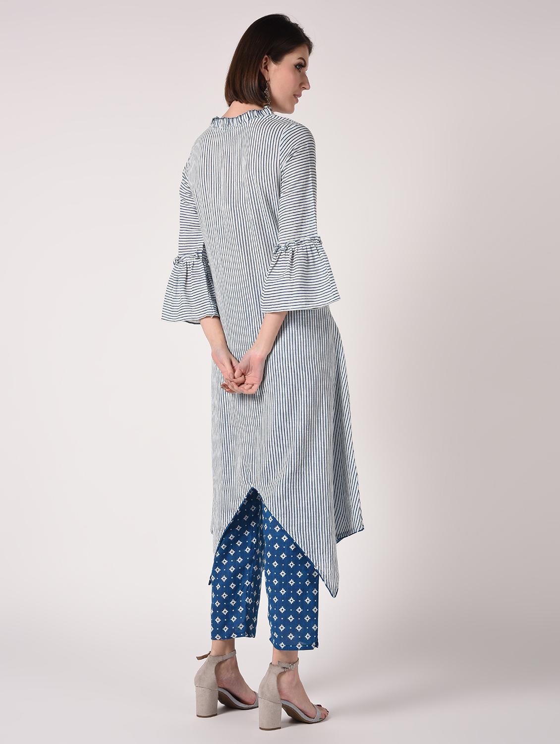 striped kurta pant set - 16728275 - Zoom Image - 3