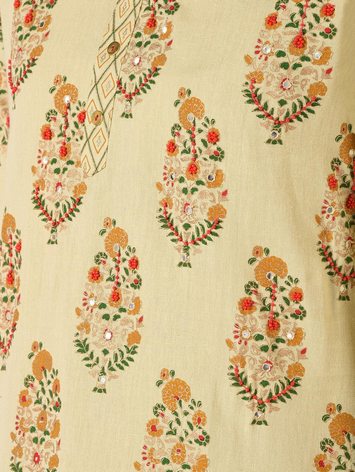 floral kurta palazzo set - 16728278 - Zoom Image - 6