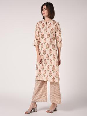 floral kurta palazzo set - 16728279 - Standard Image - 3