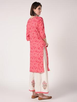 printed kurta palazzo set - 16728281 - Standard Image - 3