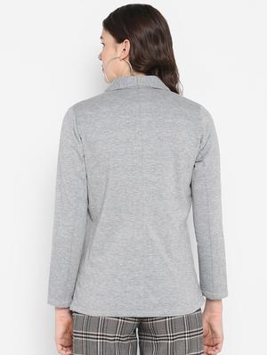 v-neck long sleeved blazer - 16729226 - Standard Image - 3