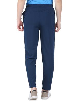 dark blue striped ankle length track pant - 16730999 - Standard Image - 3
