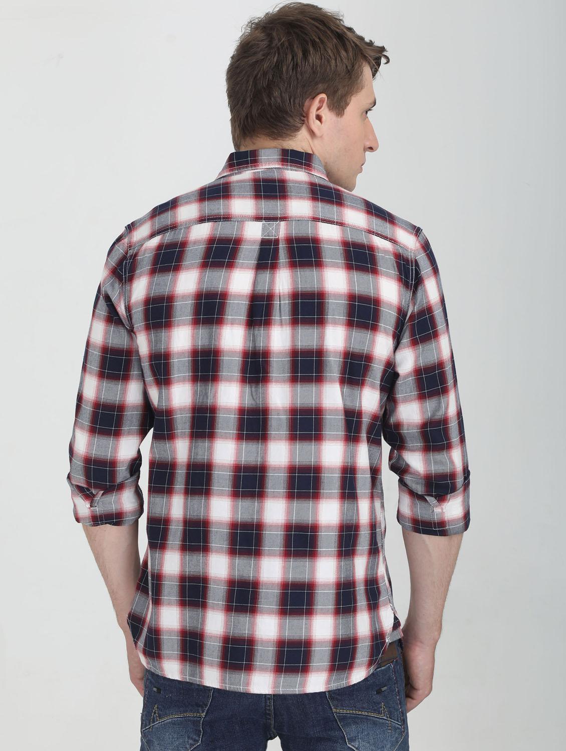 multi colored checkered casual shirt - 16731082 - Zoom Image - 3