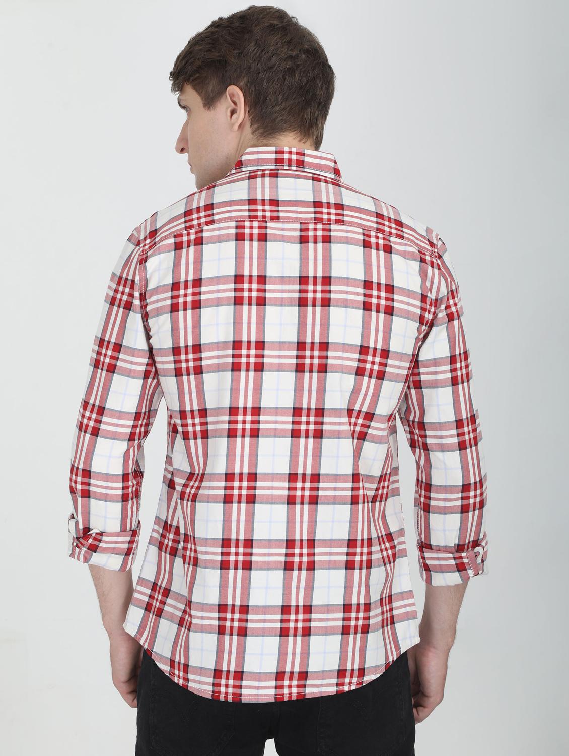 red checkered casual shirt - 16731093 - Zoom Image - 3