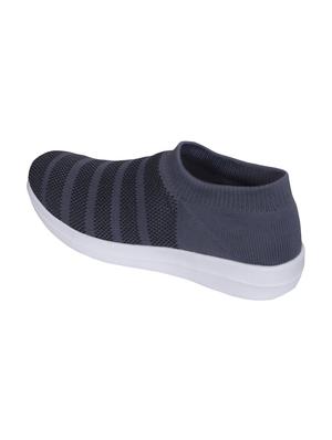 grey fabric slipon sport shoes - 16733313 - Standard Image - 3
