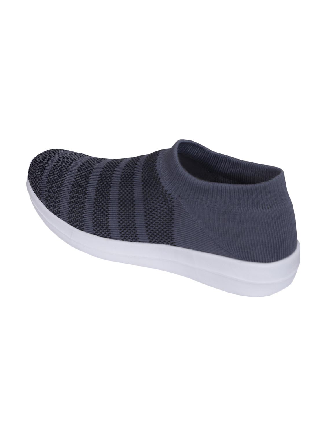 grey fabric slipon sport shoes - 16733313 - Zoom Image - 3