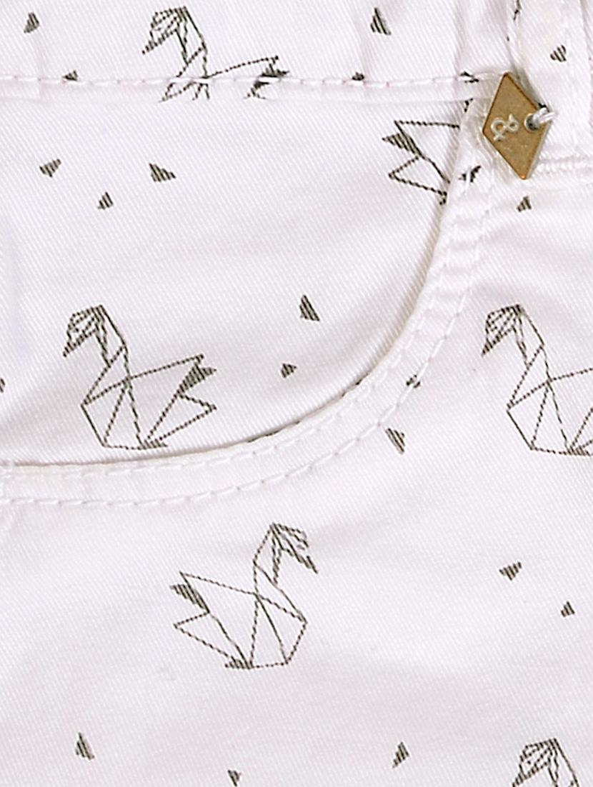 white cotton shorts - 16733323 - Zoom Image - 3