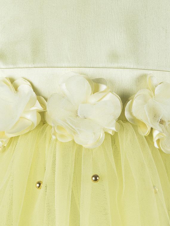 gathered floral applique frock - 16733366 - Zoom Image - 3
