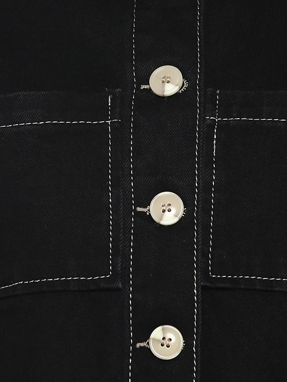 long sleeved denim jacket - 16734574 - Zoom Image - 6