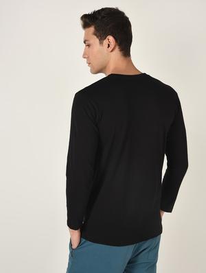black typographic chest print t-shirt - 16735118 - Standard Image - 3