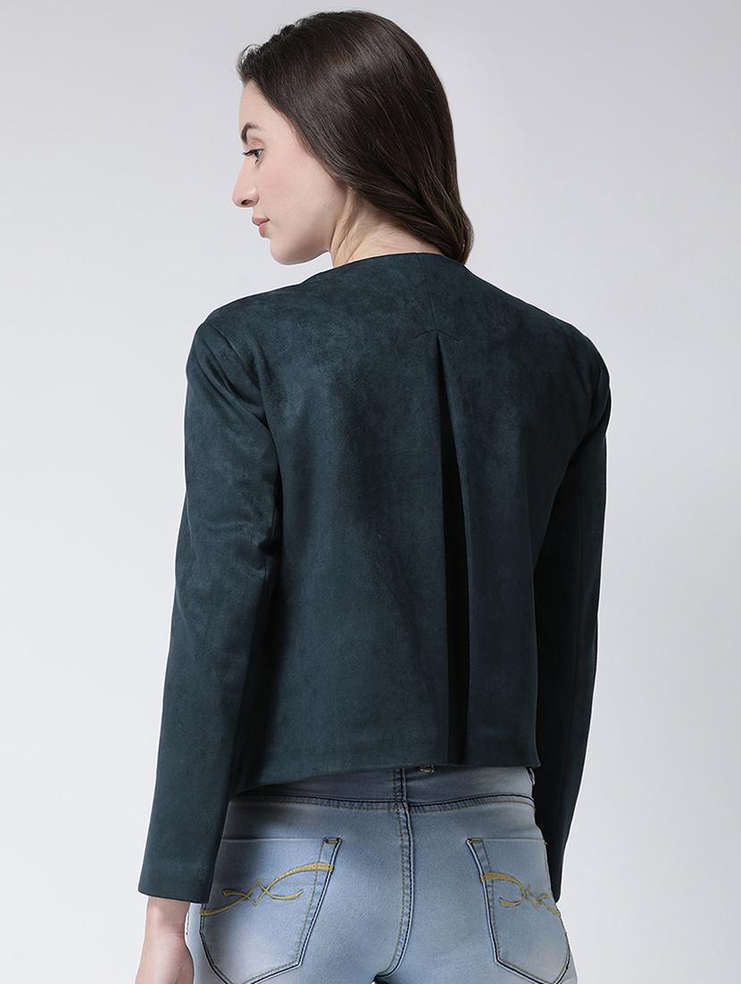 long sleeved concealed placket jacket - 16735150 - Zoom Image - 3