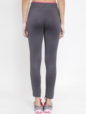 high rise solid track pant - 16735659 - Standard Image - 3