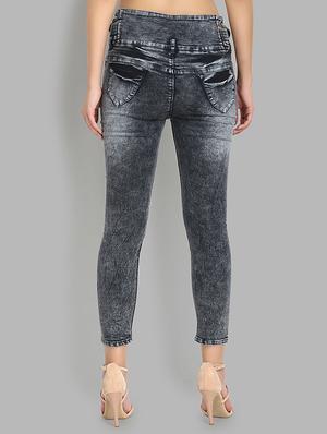 high rise button detail jean - 16737062 - Standard Image - 3