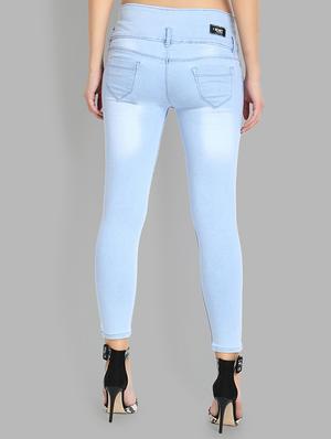 mid rise button detail jeans - 16737068 - Standard Image - 3
