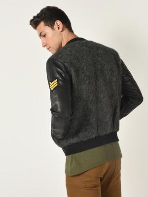 black 100% lamb leather jacket - 16737543 - Standard Image - 3