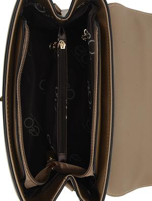 brown leatherette (pu) regular satchel - 16738010 - Standard Image - 3