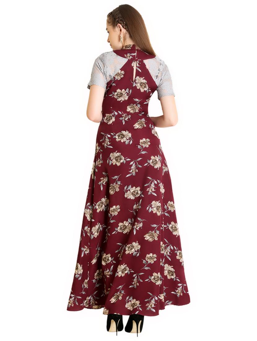 tie knot floral maxi dress - 16738510 - Zoom Image - 3