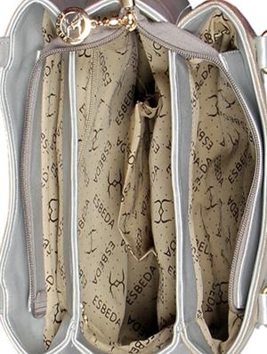 silver leatherette regular handbag - 16738892 - Standard Image - 3