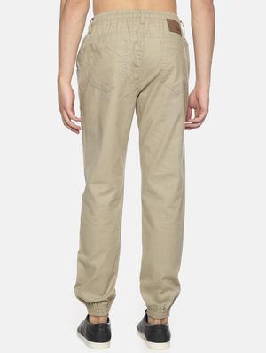 beige solid jogger - 16739229 - Standard Image - 3