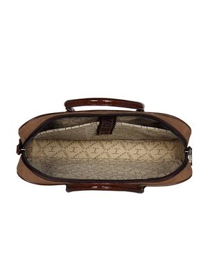 beige leatherette (pu) laptop bag - 16739352 - Standard Image - 3