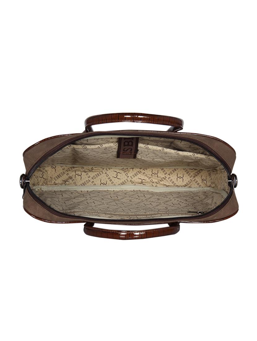brown leatherette (pu) laptop bag - 16739354 - Zoom Image - 3