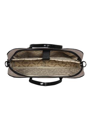 grey leatherette (pu) laptop bag - 16739355 - Standard Image - 3