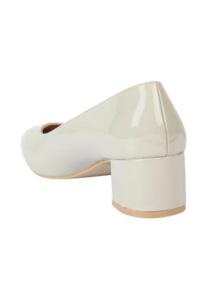 grey slip on pumps - 16740104 - Standard Image - 3