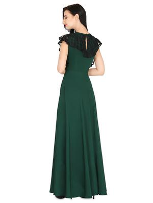 contrast floral lace maxi dress - 16740274 - Standard Image - 3