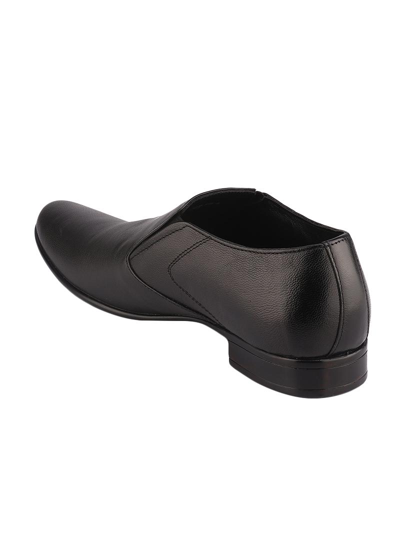 black leather slip ons - 16741370 - Zoom Image - 3