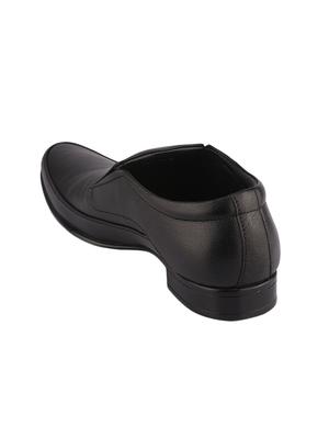 black leather slip ons - 16741372 - Standard Image - 3