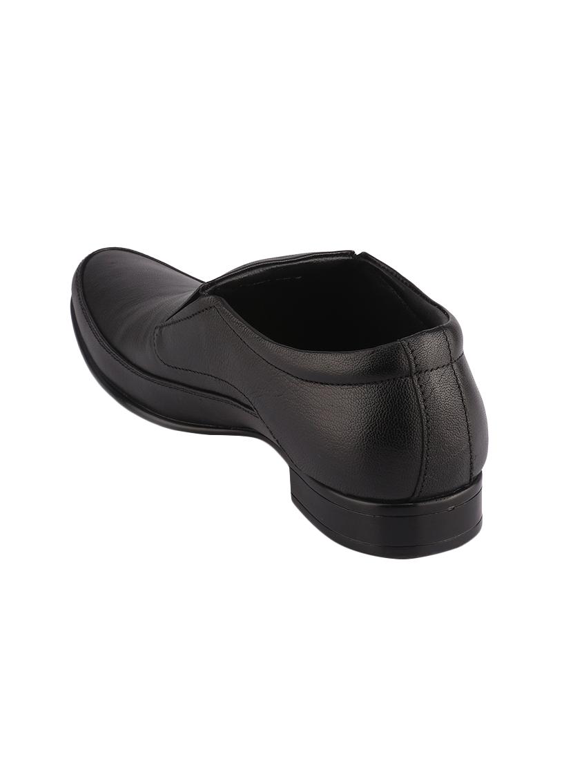 black leather slip ons - 16741372 - Zoom Image - 3