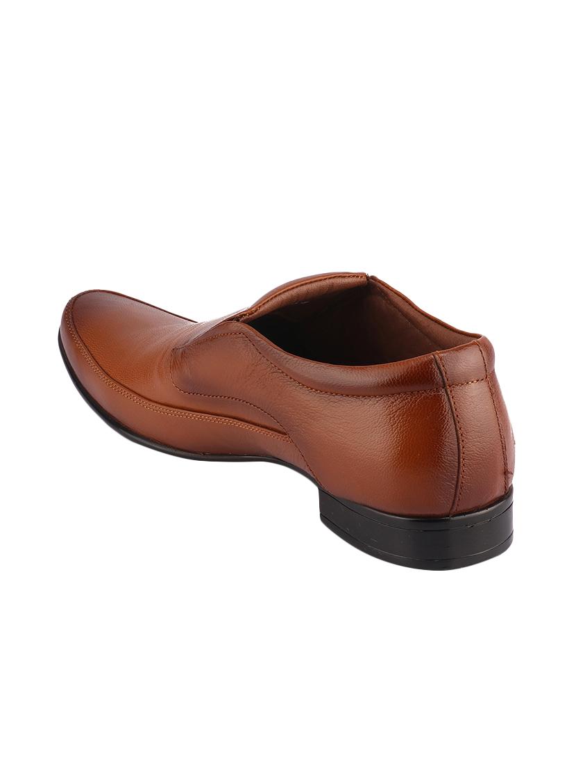 tan leather slip ons - 16741373 - Zoom Image - 3