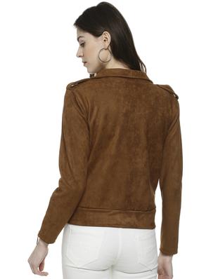 lapel neck zipper detail bomber jacket - 16741968 - Standard Image - 3