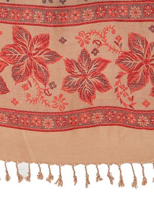floral woolen shawl - 16742055 - Standard Image - 6