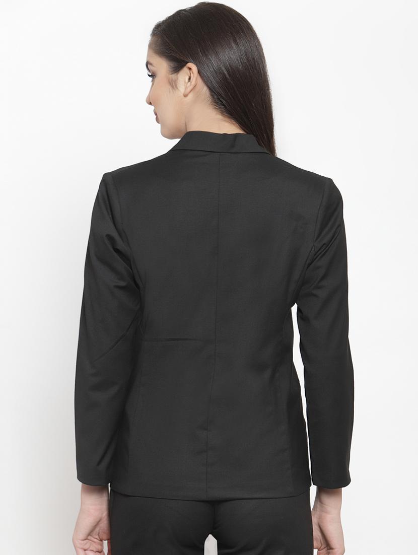 lapel neck solid blazer - 16743183 - Zoom Image - 3