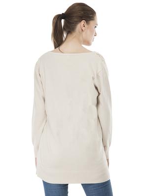 lace panel embellished wool blend cardigan - 16743469 - Standard Image - 3