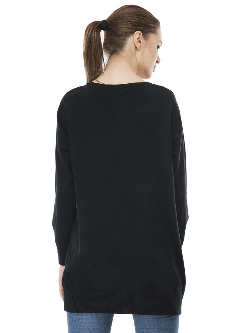 lace panel embellished wool blend cardigan - 16743470 - Zoom Image - 3