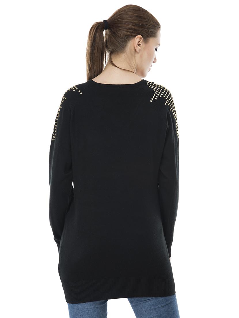v-neck embellished pullover - 16743472 - Zoom Image - 3