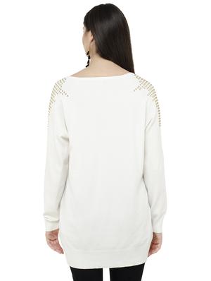 v-neck embellished pullover - 16743473 - Standard Image - 3