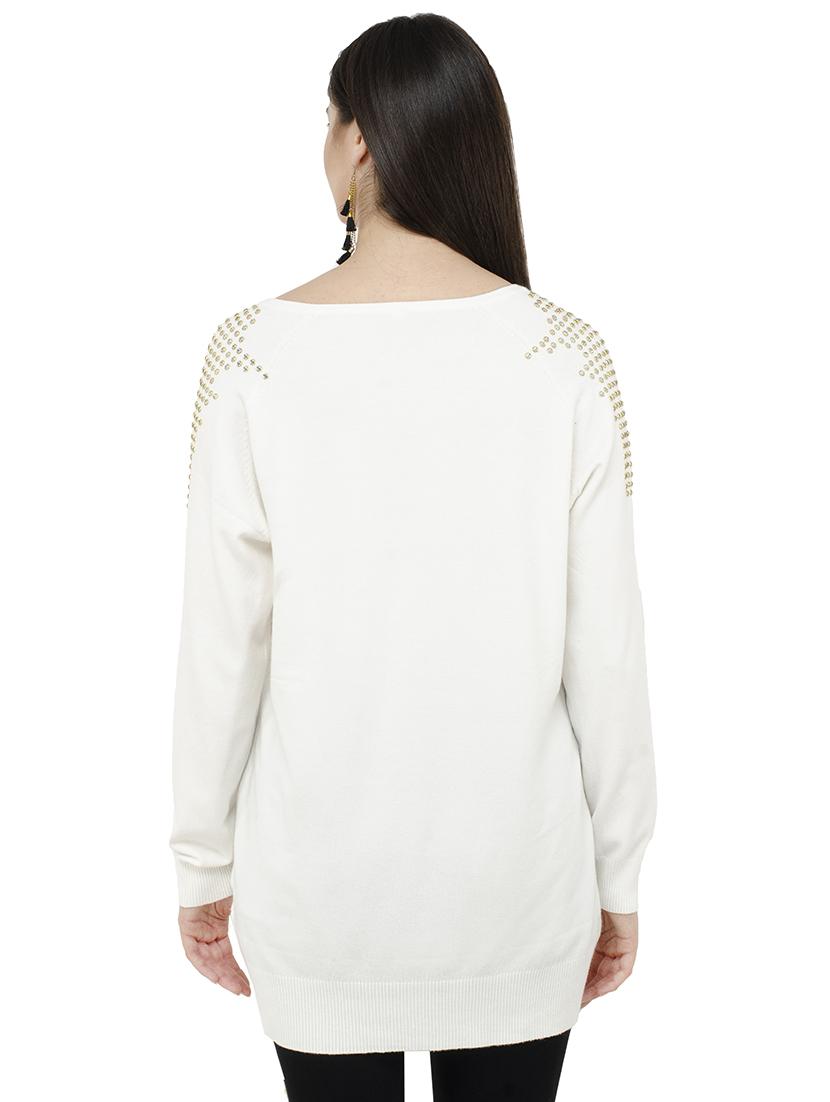 v-neck embellished pullover - 16743473 - Zoom Image - 3