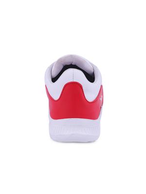 white leatherette lace up sport shoes - 16744231 - Standard Image - 3